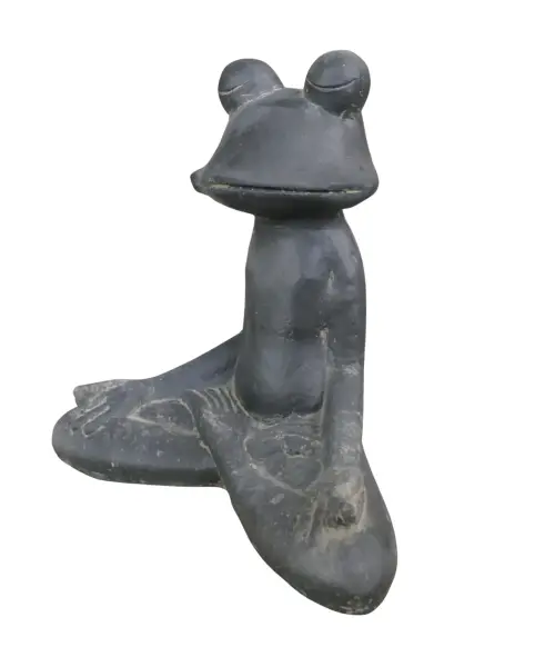Product image 4 of the product “meditation frog, 30 cm high, antique finish ”